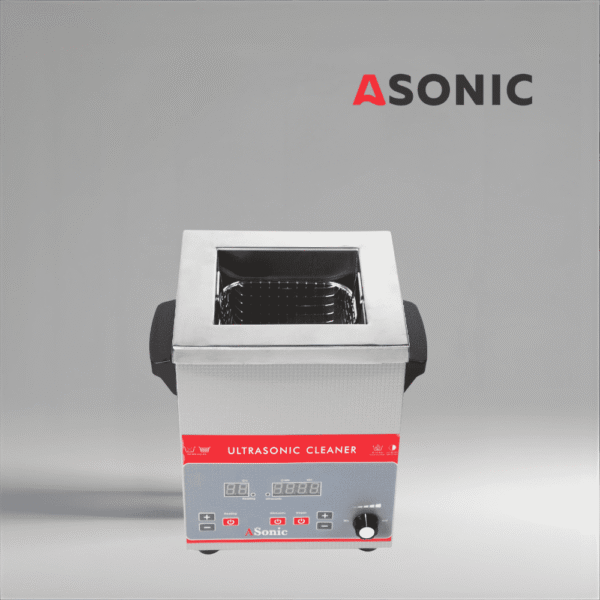 ASONIC IND-30 pulitore industriale a ultrasuoni progettato per l'uso professionale in laboratori e officine.