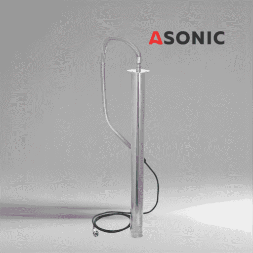 ASONIC IND-ROD asta ad immersione ad ultrasuoni, design resistente in acciaio inox per sistemi e applicazioni di pulizia industriale ad ultrasuoni.