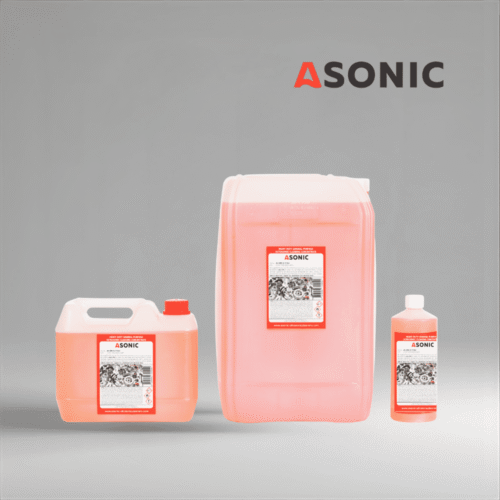 ASONIC AS-GEN detergente generale a ultrasuoni in taniche da 1L, 5L e 25L.