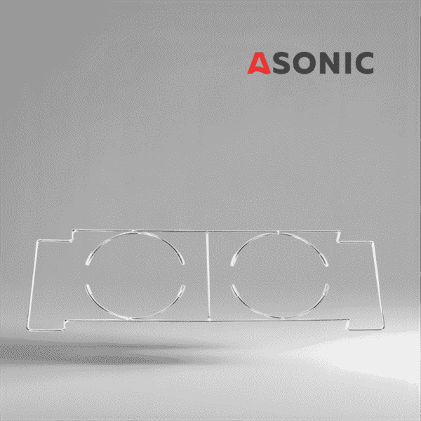 Porta becher da laboratorio 6L, accessorio professionale progettato per le vasche di pulizia a ultrasuoni nei laboratori e nelle officine.