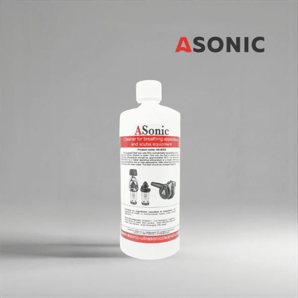 ASONIC AS-BIOX-1 detergente biodegradabile a ultrasuoni, soluzione ecologica da 1L per attività di pulizia sicure ed efficienti.