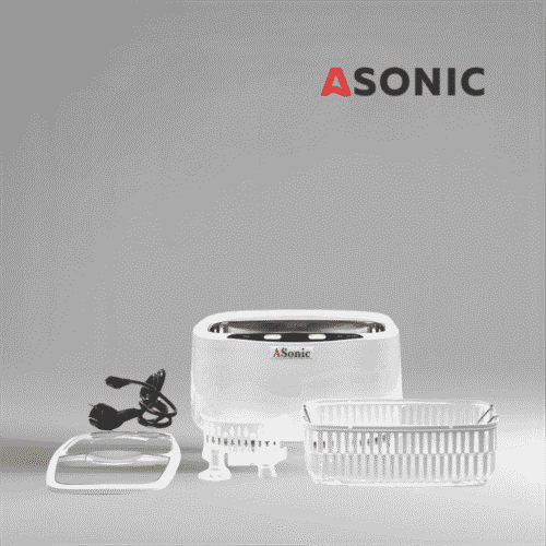 ASONIC HOME-2500 pulitore a ultrasuoni, unità versatile per occhiali, gioielli e strumenti per la casa.