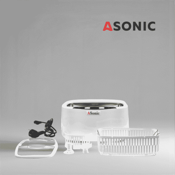 ASONIC HOME-2500 pulitore a ultrasuoni, unità versatile per occhiali, gioielli e strumenti per la casa.
