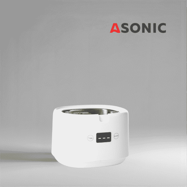 ASONIC HOME-dent bagno a ultrasuoni in acciaio inox, compatto e pratico per uso dentale e domestico.